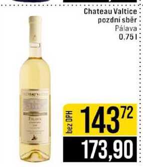 Chateau Valtice pozdní sběr Pálava 0,75l
