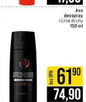 Axe deospray různé druhy 150 ml 