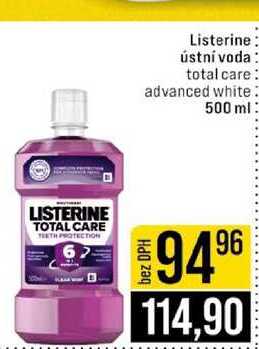 Listerine ústní voda total care advanced white 500 ml 