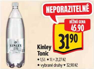 Kinley Tonic, 1,5 l