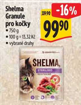 Shelma Granule pro kočky, 750 g