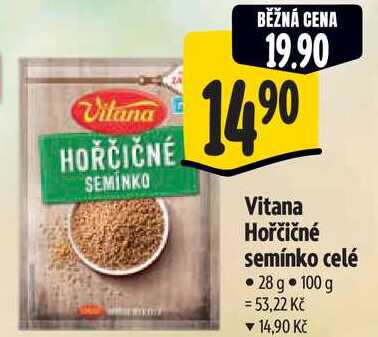 Vitana Hořčičné semínko celé, 28 g