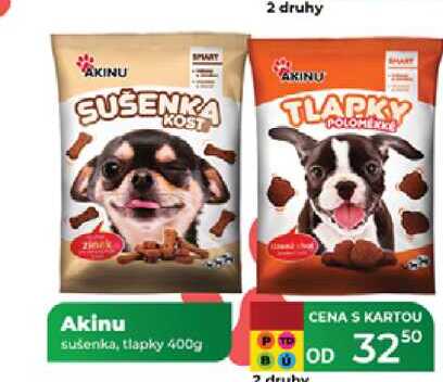 Akinu sušenka, tlapky 400 g