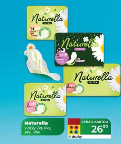 Naturella vložky 7ks, 8ks. 9ks, 10ks 