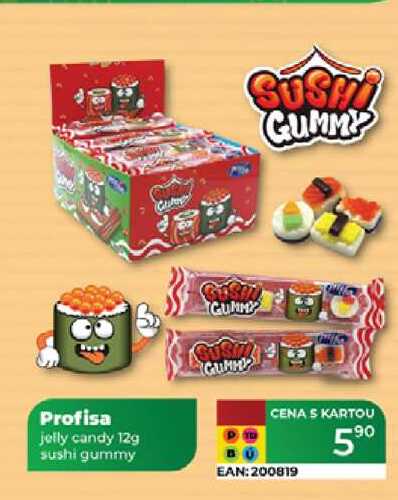 Profisa jelly candy 12g sushi gummy