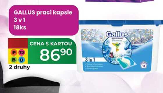GALLUS prací kapsle 3v1 18ks 