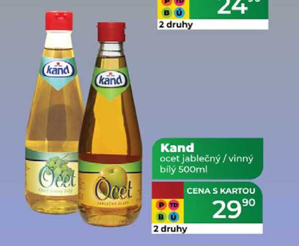 Kand ocet jablečný / vinný bilý 500ml  
