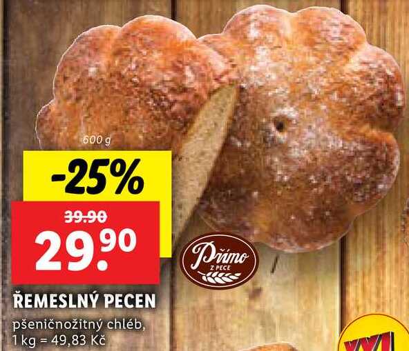 ŘEMESLNÝ PECEN, 600 g