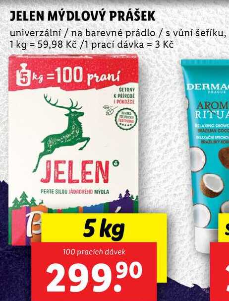 JELEN MÝDLOVÝ PRÁŠEK, 100 PD