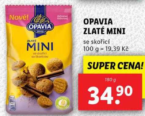 OPAVIA ZLATÉ MINI, 180 g