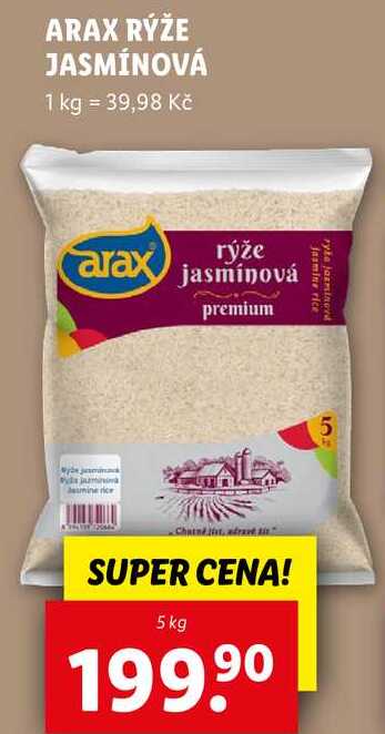ARAX RÝŽE JASMÍNOVÁ, 5 kg
