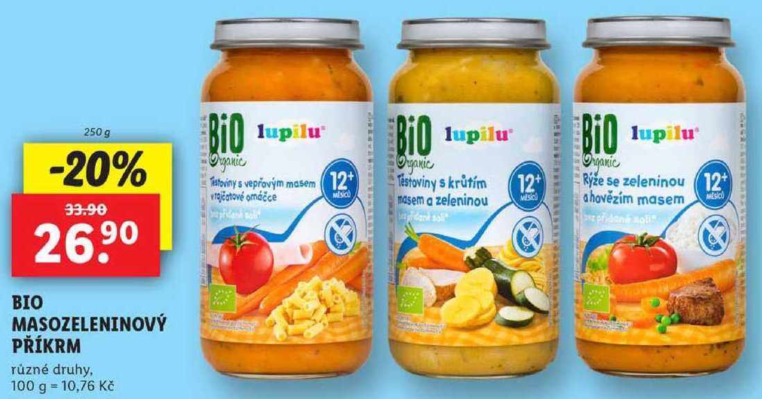 BIO MASOZELENINOVÝ PŘÍKRM, 250 g