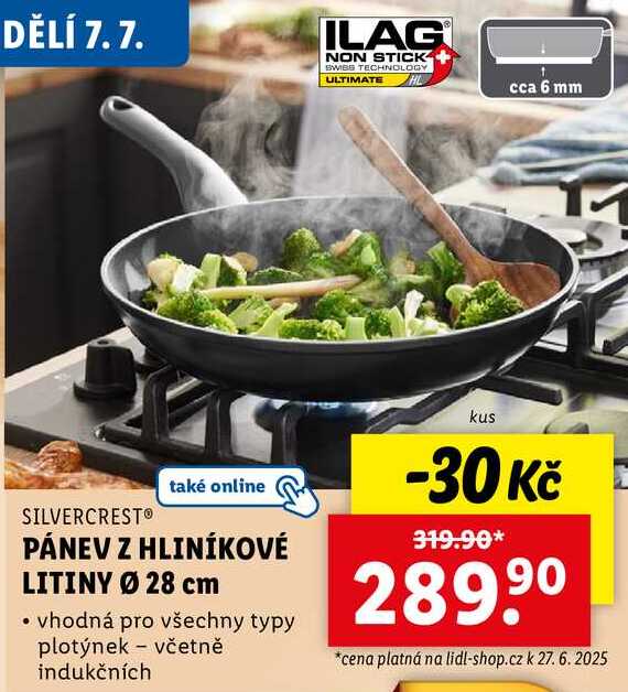 PÁNEV Z HLINÍKOVÉ LITINY Ø 28 cm 