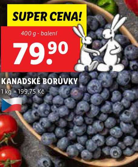 KANADSKÉ BORŮVKY, 400 g