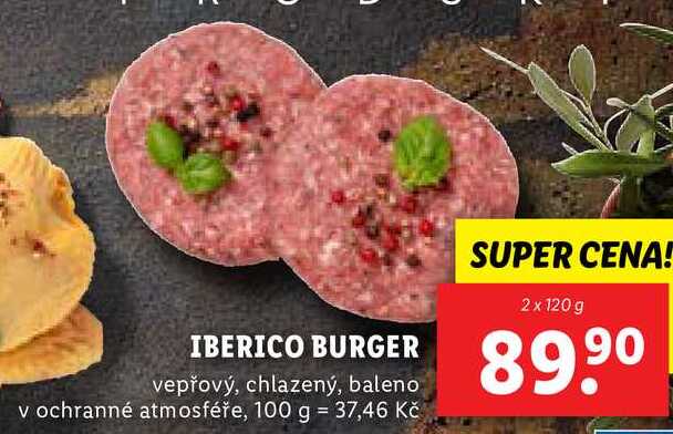 IBERICO BURGER, 2x 120 g 