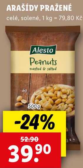 ARAŠÍDY PRAŽENÉ, 500 g
