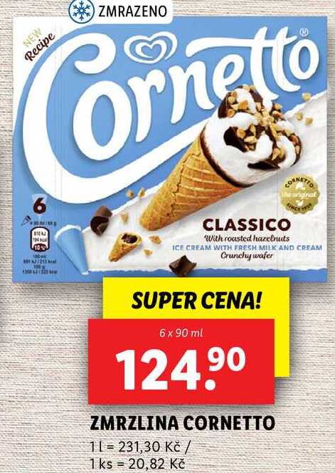 ZMRZLINA CORNETTO, 6x 90 ml