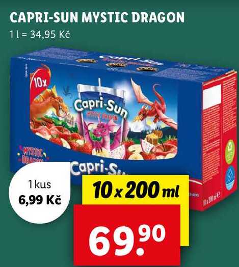 CAPRI-SUN MYSTIC DRAGON, 10x 200 ml