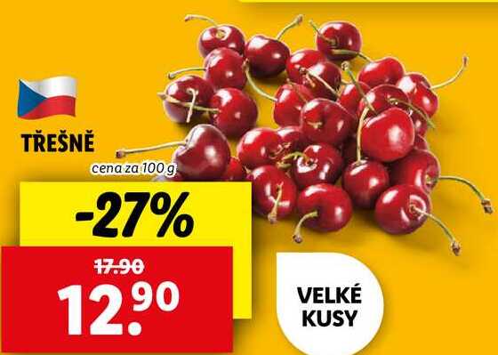 TŘEŠNĚ, cena za 100 g