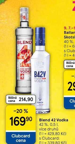 Blend 42 Vodka 42 %, 0.5 l