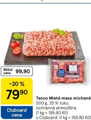 Tesco Mleté maso míchané, 500 g 