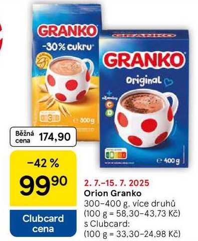 Orion Granko, 300-400 g, více druhů 