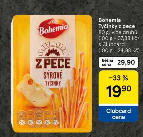Bohemia Tyčinky z pece, 80 g 