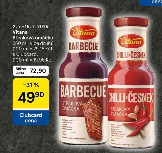 Vitana Steaková omáčka, 250 ml 