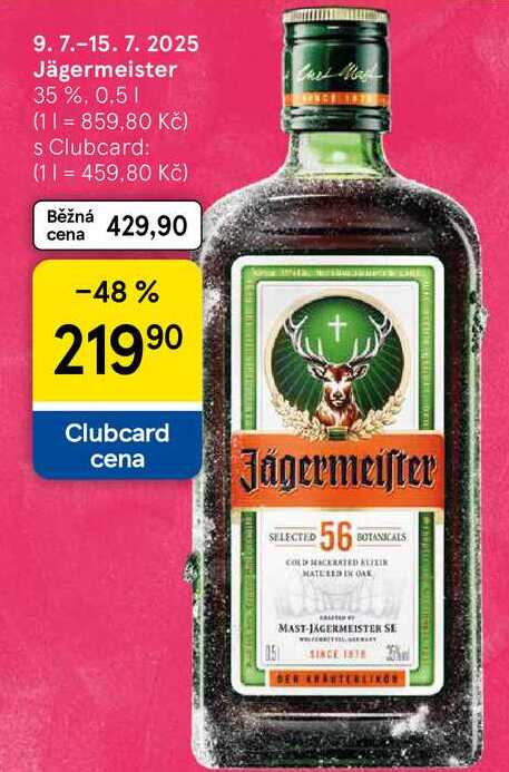 Jägermeister 35%, 0.5 l 