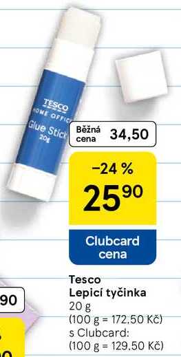Tesco Lepicí tyčinka, 20 g 