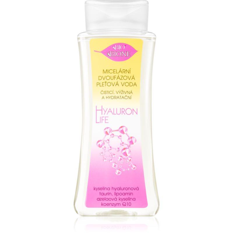 Bione Cosmetics Hyaluron Life dvoufázová micelární voda s hydratačním účinkem 255 ml