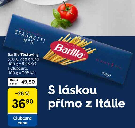Barilla Těstoviny, 500 g 