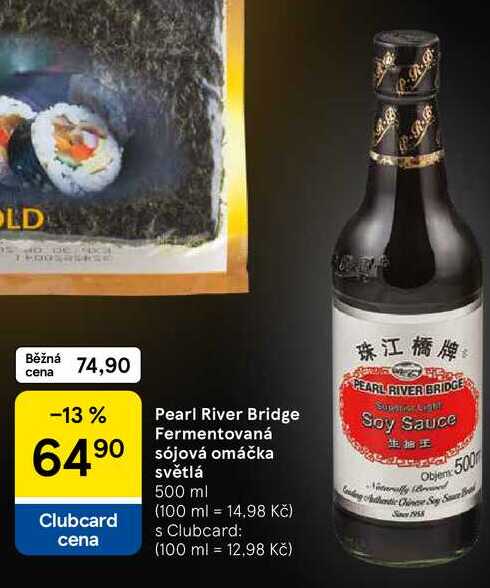 Pearl River Bridge Fermentovaná sójová omáčka světlá, 500 ml  