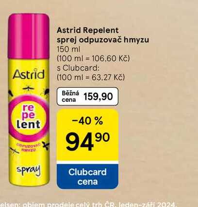 Astrid Repelent sprej odpuzovač hmyzu, 150 ml  