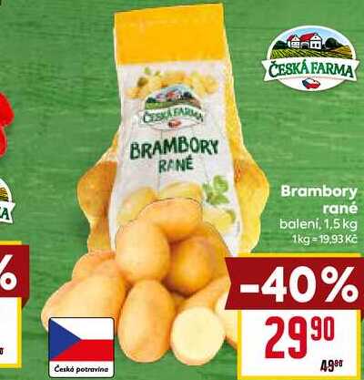  Brambory rané balení, 1,5 kg