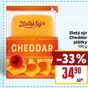 Zlatý Sýr CHEDDAR 100 g