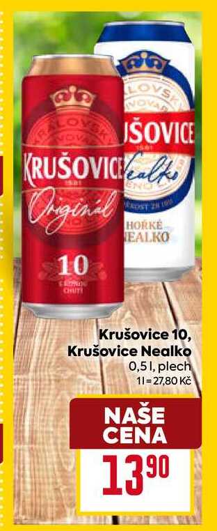  Krušovice 10, Krušovice Nealko 0,5 l plech