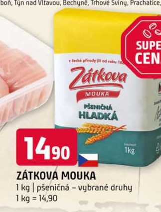 Zátkova mouka pšeničná vybrané druhy 1 kg