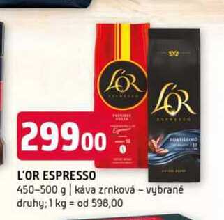 L'OR Espresso 450-500g