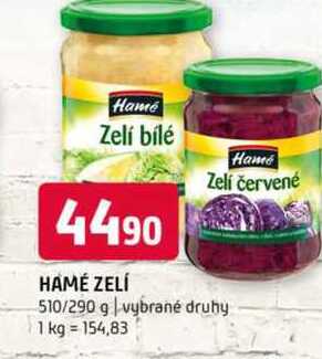 Hamé Zelí 510/290 g vybrané druhy
