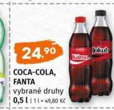 Coca-cola fanta vybrané druhy 0,5l