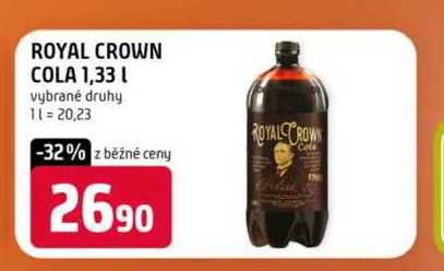 Royal crown cola 1,33l vybrané druhy 