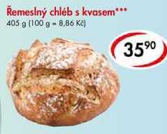 Řemeslný chléb s kvasem, 405 g
