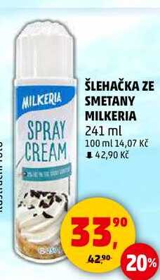 ŠLEHAČKA ZE SMETANY MILKERIA, 241 ml  