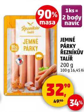 JEMNÉ PÁRKY ŘEZNÍKŮV TALÍŘ, 200 g 
