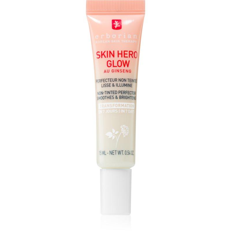 Erborian Skin Hero Glow Non-tinted Perfector lehký pleťový krém pro rozjasnění a hydrataci 15 ml
