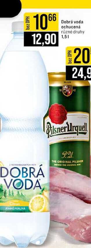 Dobrá voda ochucená různé druhy 1,5l