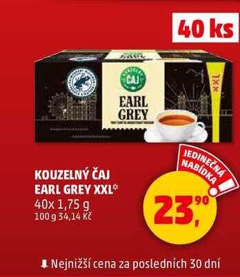 KOUZELNÝ ČAJ EARL GREY XXL, 40x 1,75 g 