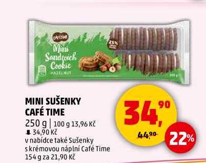 MINI SUŠENKY CAFÉ TIME, 250 g 