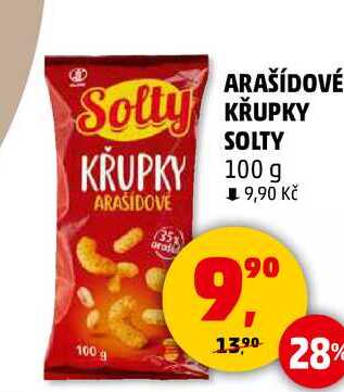 ARAŠÍDOVÉ KŘUPKY SOLTY, 100 g 